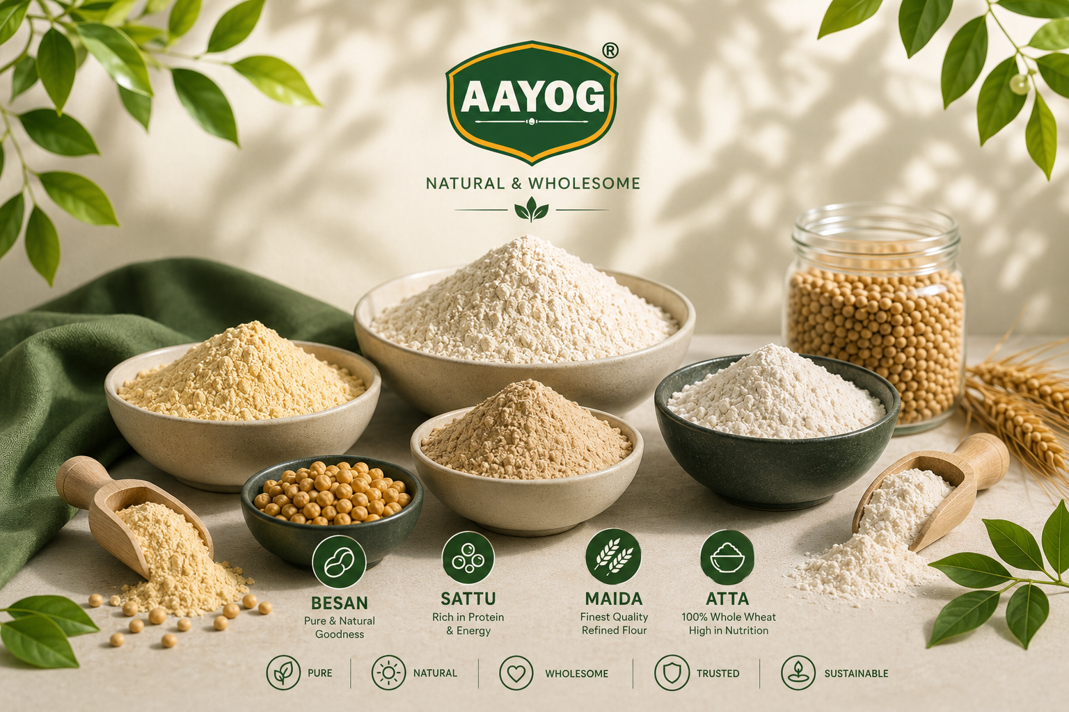 Aayog ingredients with centered watermark